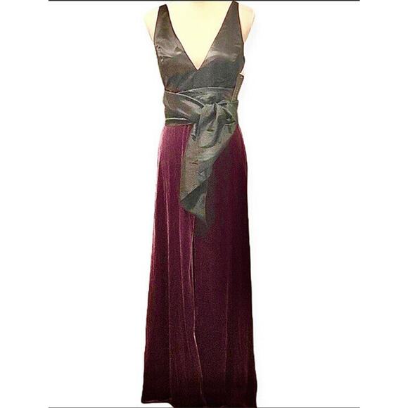 Aidan Mattox Formal Sleeveless Long Bow Evening Gown Dress Size 6 NWT - Picture 3 of 8